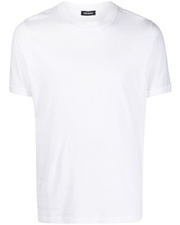 T-shirt à col rond blanc Cenere Gb