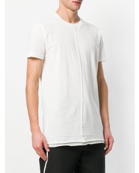 T-shirt à col rond blanc Damir Doma