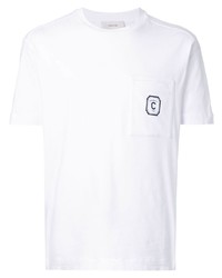 T-shirt à col rond blanc Cerruti 1881