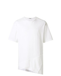 T-shirt à col rond blanc Chalayan