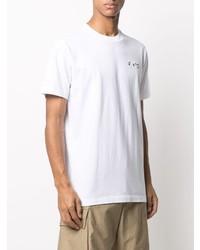 T-shirt à col rond blanc Off-White