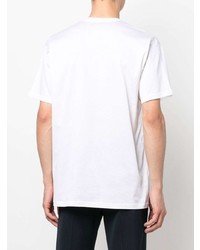 T-shirt à col rond blanc Low Brand