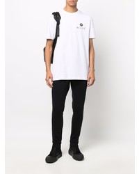 T-shirt à col rond blanc Philipp Plein