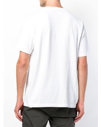 T-shirt à col rond blanc Stussy