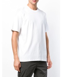 T-shirt à col rond blanc Stussy