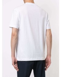 T-shirt à col rond blanc Cerruti 1881