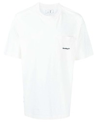 T-shirt à col rond blanc Chocoolate
