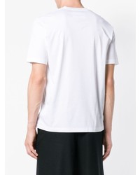 T-shirt à col rond blanc Jil Sander