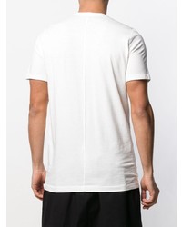 T-shirt à col rond blanc Rick Owens