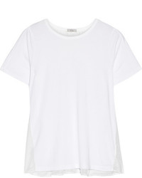 T-shirt à col rond blanc Clu