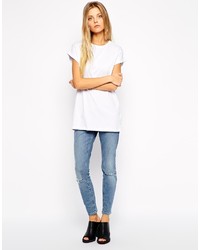 T-shirt à col rond blanc Asos