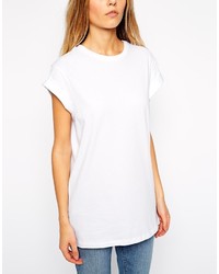 T-shirt à col rond blanc Asos