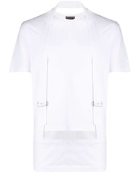 T-shirt à col rond blanc Comme Des Garcons Homme Plus