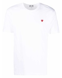 T-shirt à col rond blanc Comme Des Garcons Play