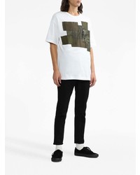 T-shirt à col rond blanc Comme des Garcons Homme