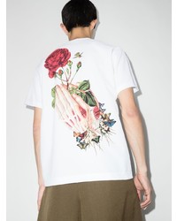 T-shirt à col rond blanc Comme Des Garcons Homme Plus