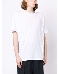 T-shirt à col rond blanc Comme Des Garcons Homme Plus