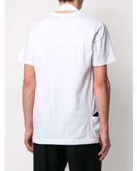 T-shirt à col rond blanc Comme Des Garcons Homme Plus