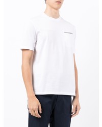 T-shirt à col rond blanc Herno