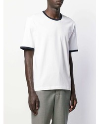 T-shirt à col rond blanc Thom Browne