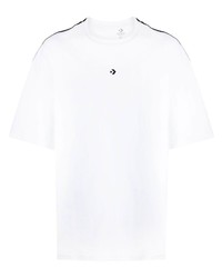 T-shirt à col rond blanc Converse