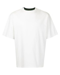 T-shirt à col rond blanc Coohem