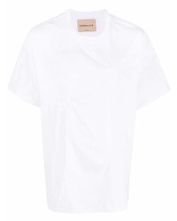 T-shirt à col rond blanc Corelate