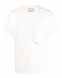 T-shirt à col rond blanc Corelate