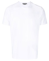 T-shirt à col rond blanc Corneliani
