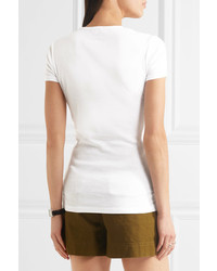 T-shirt à col rond blanc Splendid