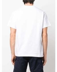T-shirt à col rond blanc lacoste live