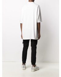 T-shirt à col rond blanc Rick Owens DRKSHDW