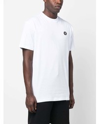 T-shirt à col rond blanc Philipp Plein