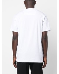 T-shirt à col rond blanc Philipp Plein