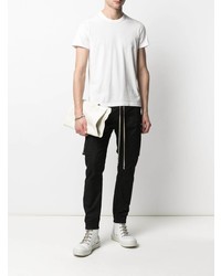 T-shirt à col rond blanc Rick Owens