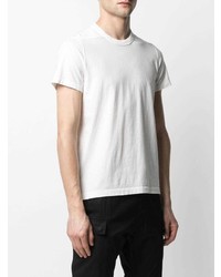 T-shirt à col rond blanc Rick Owens