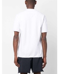 T-shirt à col rond blanc Kiton