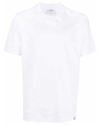 T-shirt à col rond blanc Courrèges