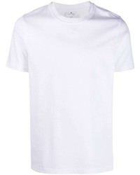 T-shirt à col rond blanc Courrèges