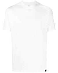 T-shirt à col rond blanc Courrèges