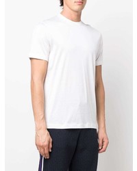 T-shirt à col rond blanc Giorgio Armani