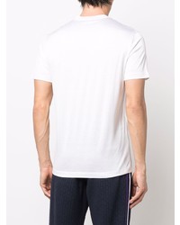 T-shirt à col rond blanc Giorgio Armani