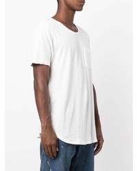 T-shirt à col rond blanc R13