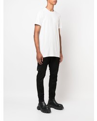 T-shirt à col rond blanc Rick Owens DRKSHDW