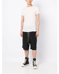 T-shirt à col rond blanc Rick Owens