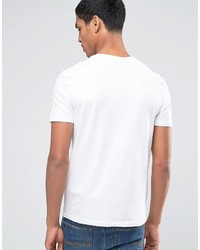 T-shirt à col rond blanc Celio