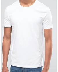 T-shirt à col rond blanc Celio
