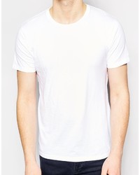 T-shirt à col rond blanc Esprit