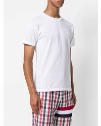 T-shirt à col rond blanc Thom Browne