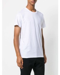 T-shirt à col rond blanc Jil Sander